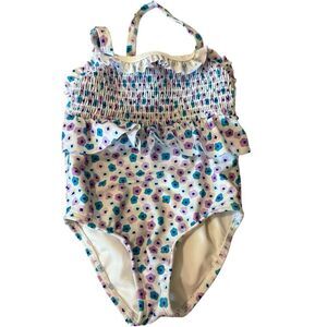 Cat & Jack 2T Floral Ruffle One-Piece Swimsuit